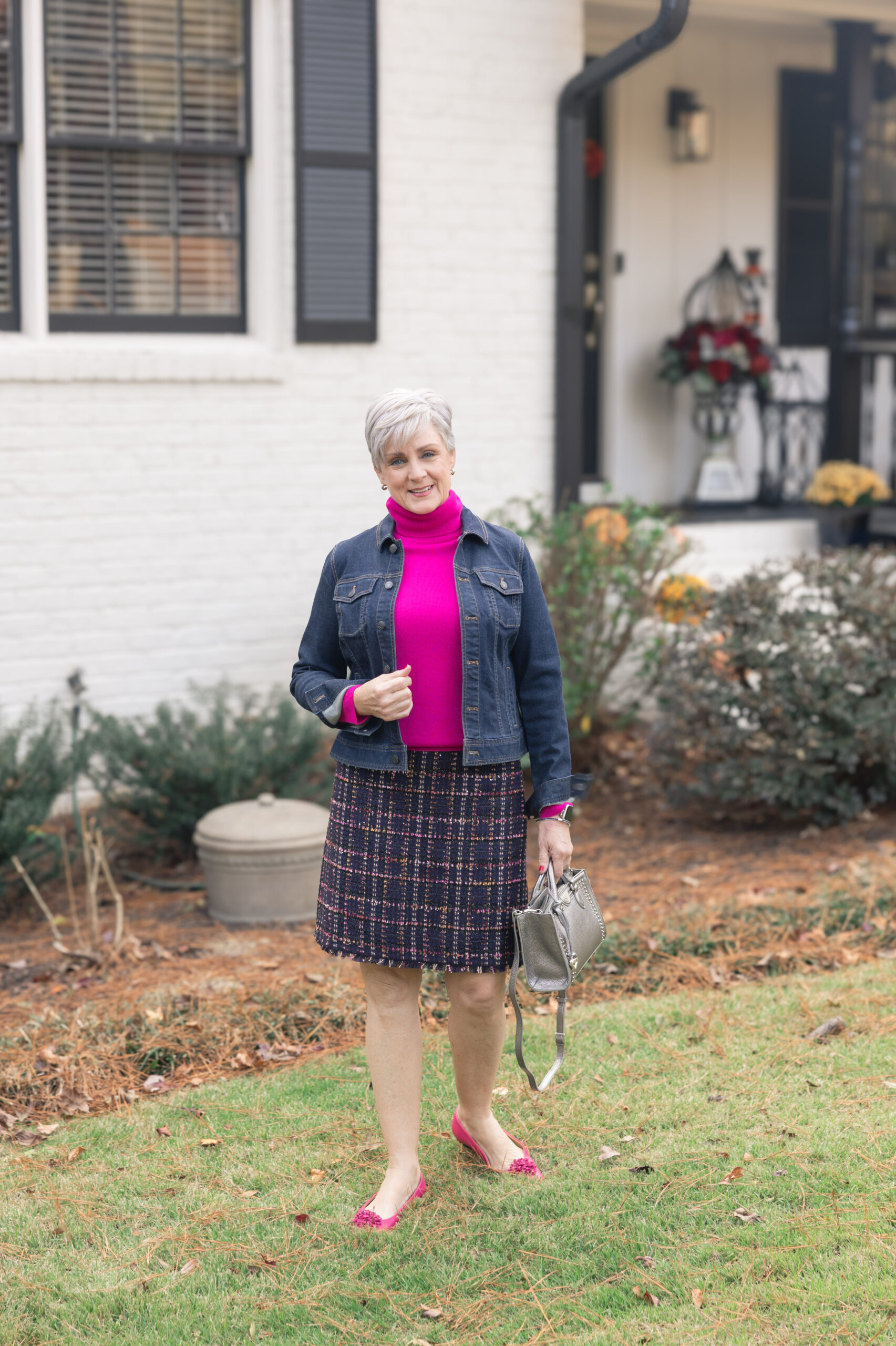 How to Rock Your Tweed Skirt in winter