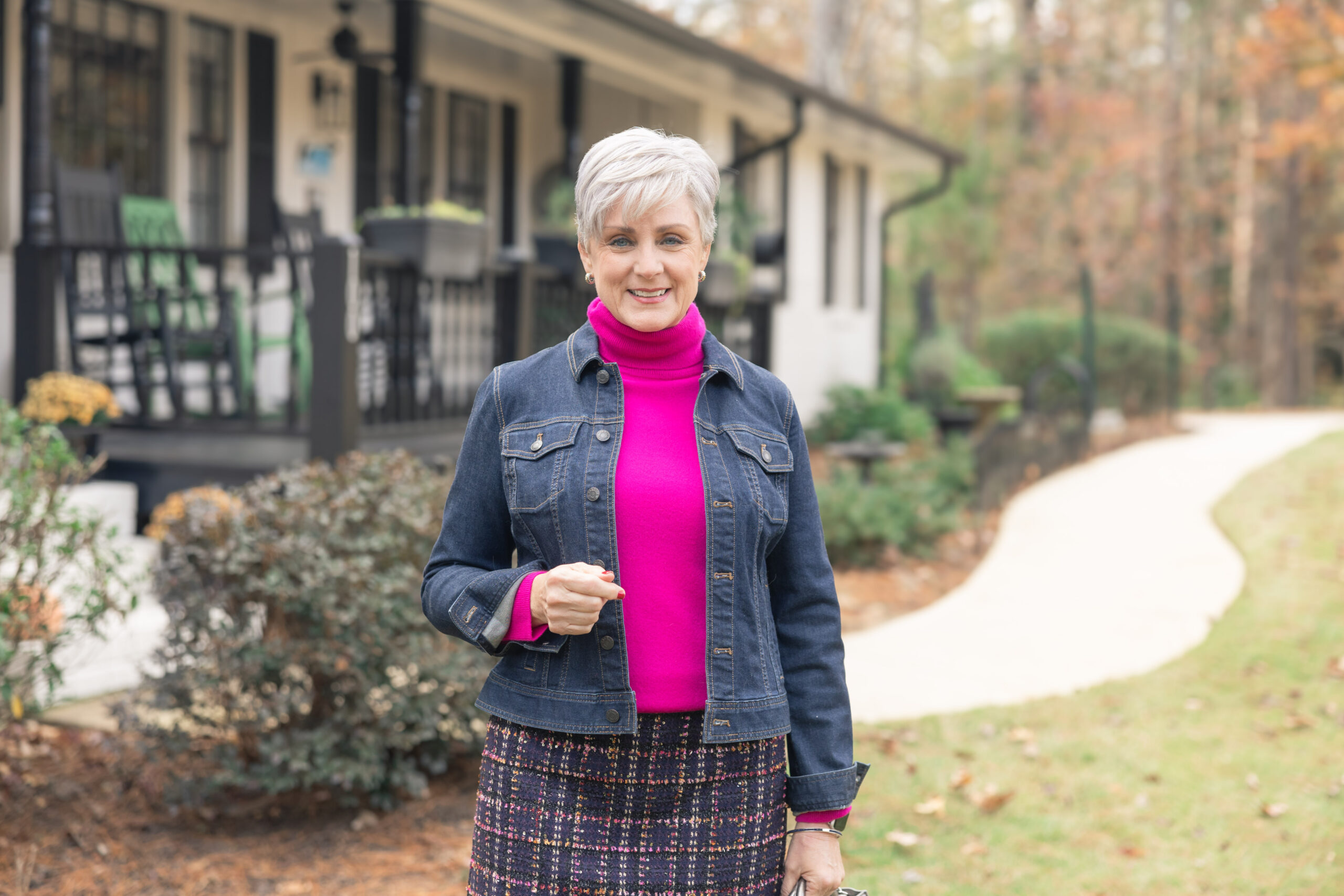How to Rock Your Tweed Skirt in winter