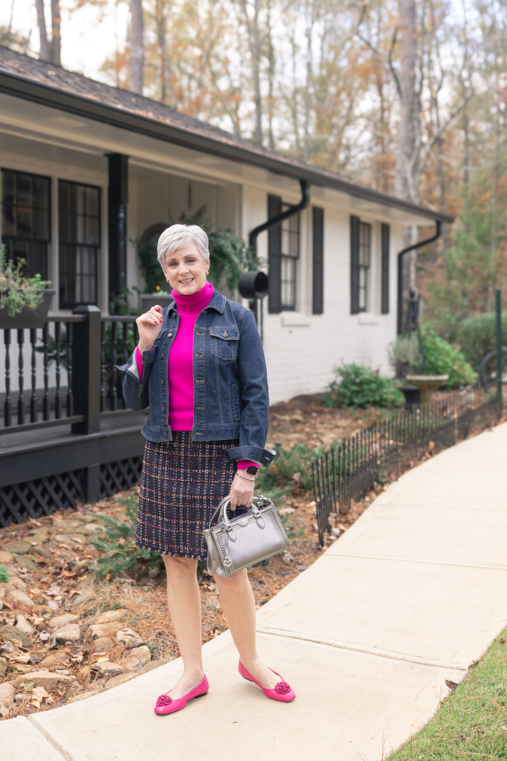 How to Rock Your Tweed Skirt in winter
