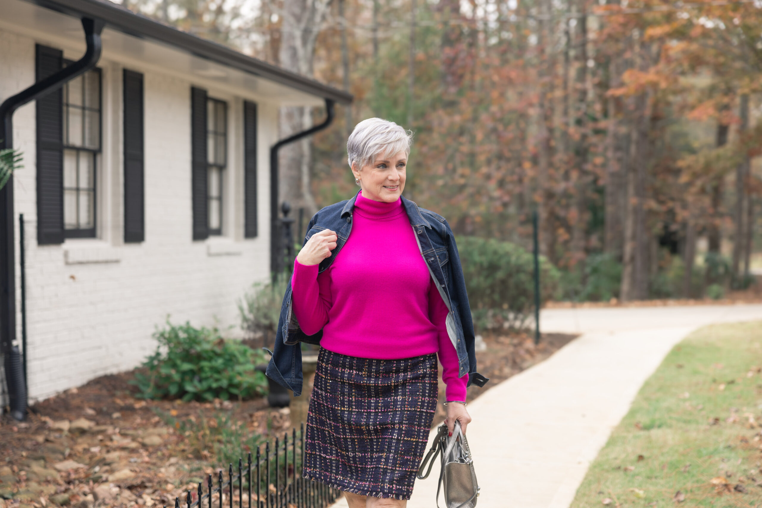 How to Rock Your Tweed Skirt in winter