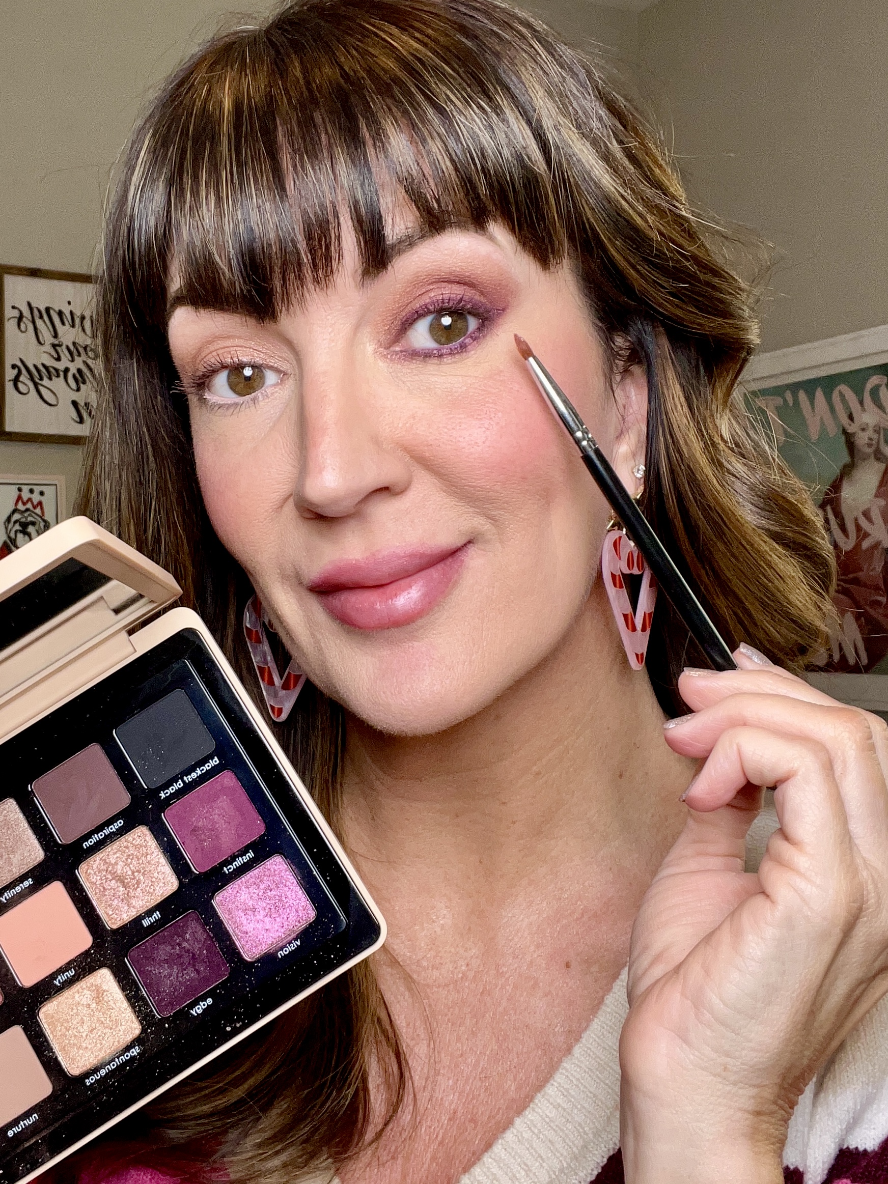 burgundy smokey eye
