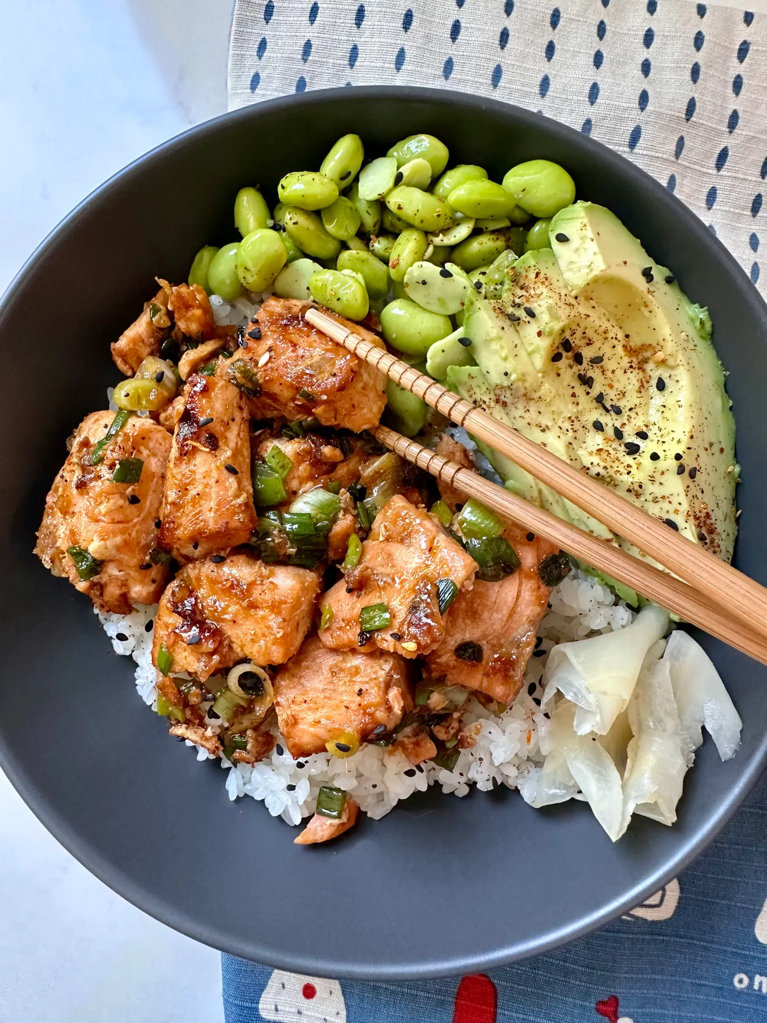 Teriyaki Salmon Rice Bowl