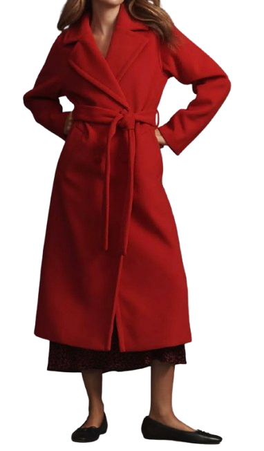 Bernardo Double Breasted Melton Coat