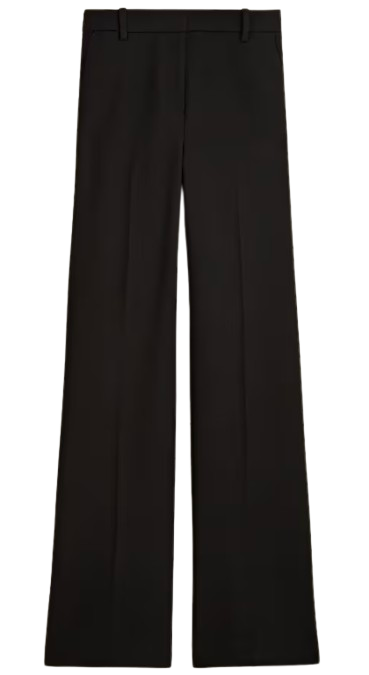 J.Crew Wide Leg Trouser in Four Season Stretch – Black