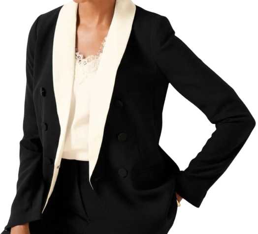 Talbots Stretch Crepe Tuxedo Blazer