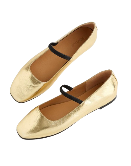Madewell Greta Ballet Flat – Gold