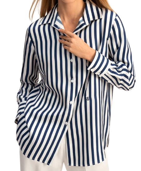 Lilysilk Amalfi Stripe Silk Shirt
