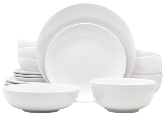 Euro Ceramica Dinnerware Collection – 16 Piece Set