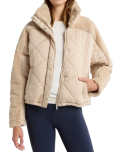 Nordstrom Faux Fur Quilted Jacket
