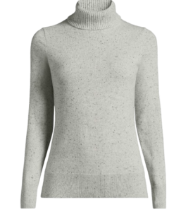 Lands’ End Cashmere Turtleneck Sweater
