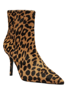 Schutz Mikki Casual Pointed Toe Booties – Leopard