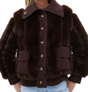 Tuckernuck Mahogany and Faux Fur Walden Jacket