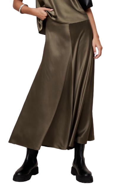Banana Republic Bias Cut Silk Maxi Skirt