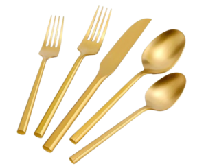 Gold Flatware Set