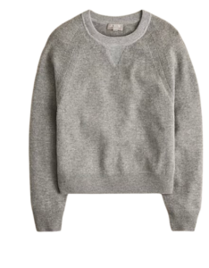 J.Crew Marled Cashmere Crewneck Sweatshirt