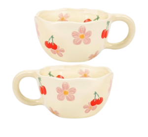 Amazon Ceramic Mug Flowers