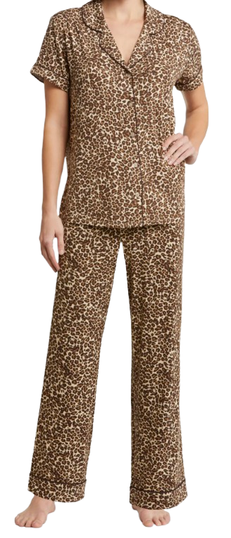 Nordstrom Moonlight Eco Crop Pajamas – Leopard