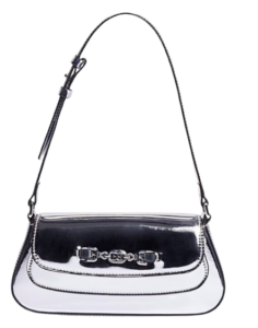 Sam Edelman Loraine Small Shoulder Bag – Silver Patent