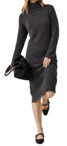 Ann Taylor Ribbed Midi Sweater Dress