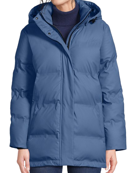 lands end insulated puffer jacket