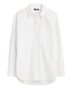 J.Crew White Oversized Shirt