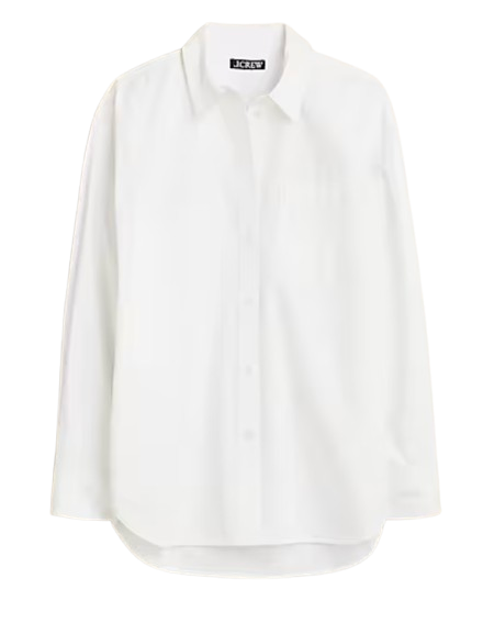 J.Crew White Oversized Shirt