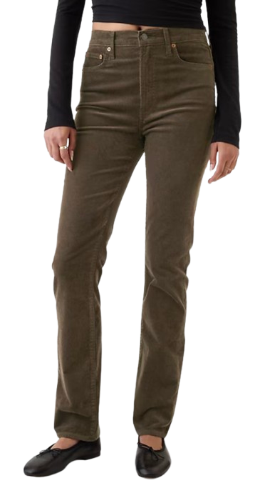 Gap High Rise Vintage Slim Corduroy Pants – Green