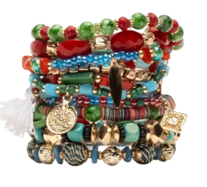 Frances Valentine Gotham Beaded Stacked Bracelet