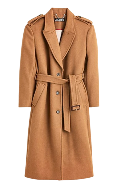 J.Crew Wrap Wool Trench Coat