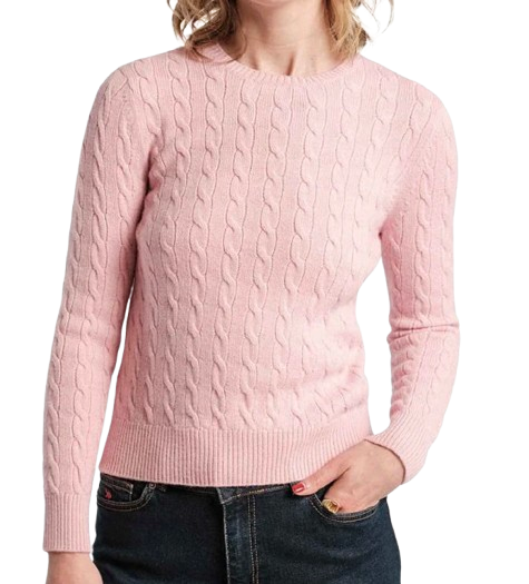 J.Mclaughlin Cable Knit Sweater- Pink