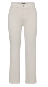Patti Straight Leg High Rise Jeans – Ecru