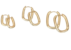 Pavoi Oblong Hoop Earrings Set