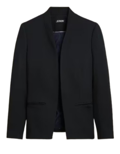 J.Crew Petite Going-Out Blazer in Stretch Twill – Black