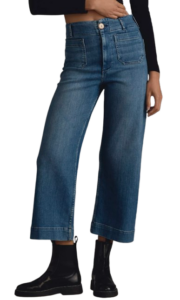 Colette Cropped High Rise Wide Leg Jeans