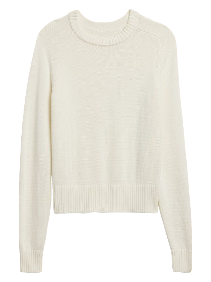 Banana Republic Cotton-Silk Crewneck Sweater