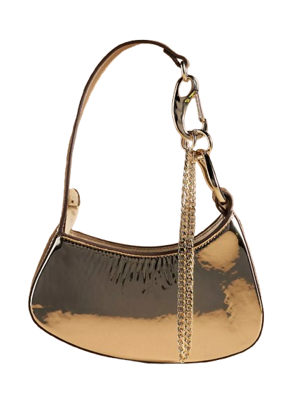 Anthropologie Metallic Shoulder Bag