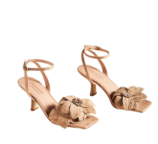 Anthro Flower Kitten Heel