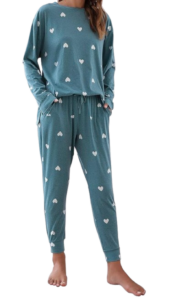 Heart Printed Lounge Set
