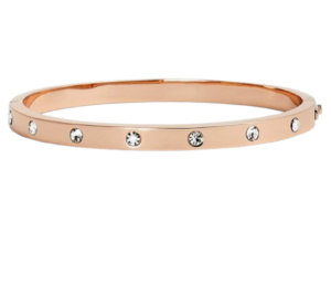Kate Spade Rose Gold Crystal Hinge Bangle