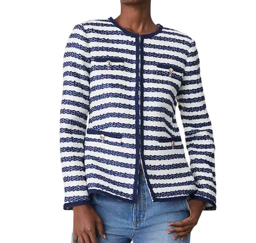Ann Taylor Striped Jacket