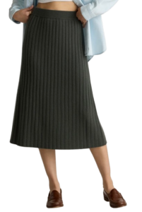 Quince Mongolian Cashmere Midi Skirt