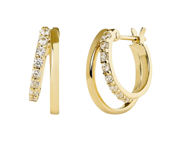 Nordstrom Double Hoop Earring