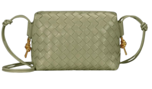 Woven Crossbody Bag – Light Green