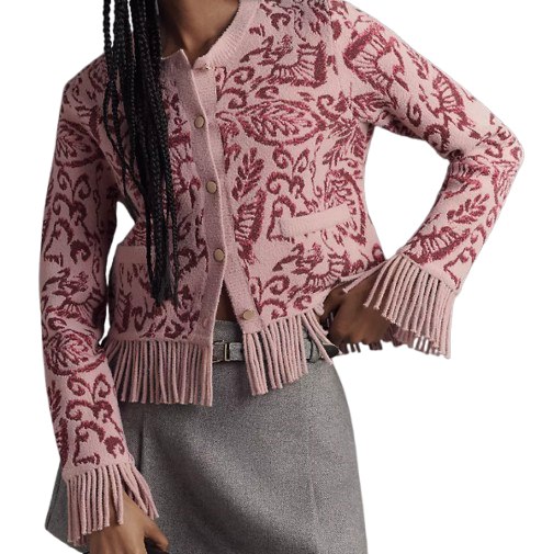 Anthro Fringe Jacket