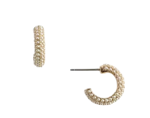 J.Crew Factory Mini Pearl Hoops