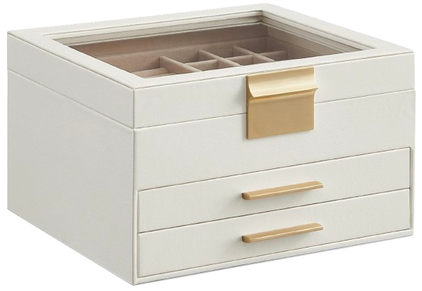 Jewelry Box with Glass Lid