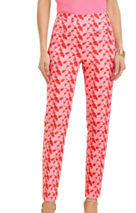 Talbots Floral Jacquard Ankle Pants