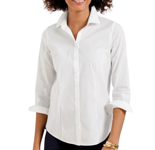 Talbots White Perfect Shirt
