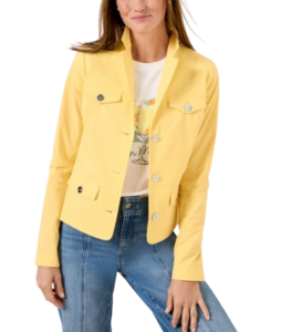 Talbots Yellow Poplin Jacket