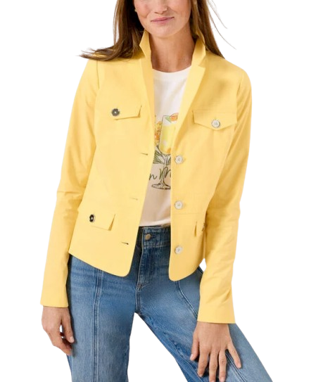 Talbots Yellow Poplin Jacket